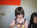 Hannalore peeling potatoes